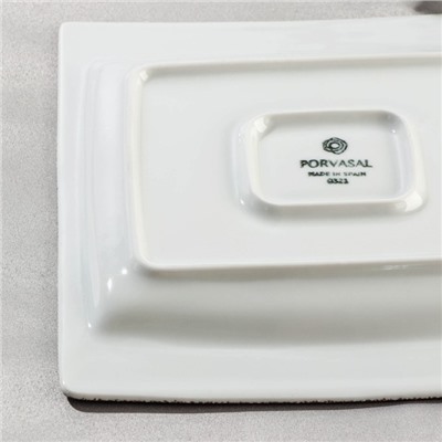 Тарелка фарфоровая квадратная LUNAR, 18×18 см