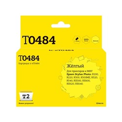 Струйный картридж T2 IC-ET0484 (C13T04844010/T0484/Photo R200/R300/RX500) Epson, желтый