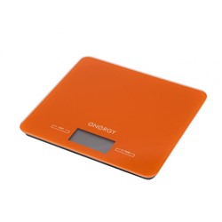 Весы кухонные электронные стекло 7 кг 20*18,3 см дисплей оранжевый EN-432 Energy (1/12)