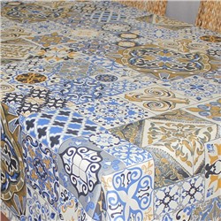 Скатерть "ALBA" Мозаика, 140х180 см, синий