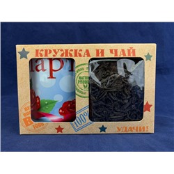 Подарочный набор №86 кружка с конфетами и чай «8 Марта»