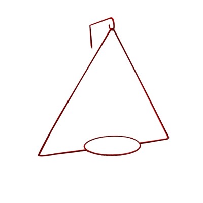 Держатель для кашпо, d = 18,5 см, с кронштейном, рубин
