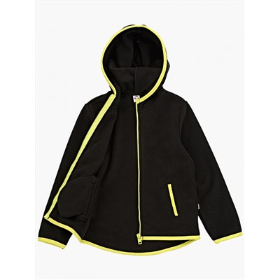 Куртка (флис) (122-146см) UD 7725(2)черный/неон