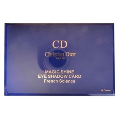 Тени для век Christian Dior Magic Shine 28 Colors Eye Shadow Card French Science 21 g