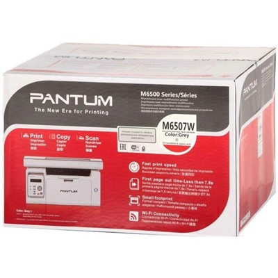 МФУ, лаз ч/б печать Pantum M6507, 1200x1200 dpi, А4, серый