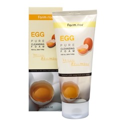 Очищающая пенка для сужения пор с яичным экстрактом FarmStay Egg Pure Cleansing Foam