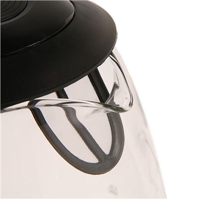 Чайник стеклянный электрический 1,7 л 1,85 кВт подсветка черный Е-262 Energy (1/6)