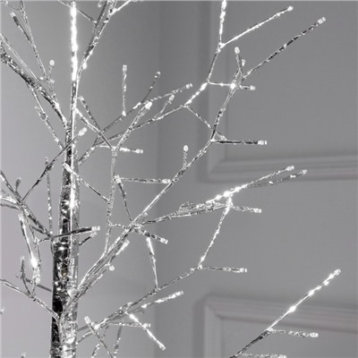 Светодиодное дерево «Серебристое» 1.8 м, 180 LED, постоянное свечение, 220 В, свечение белое