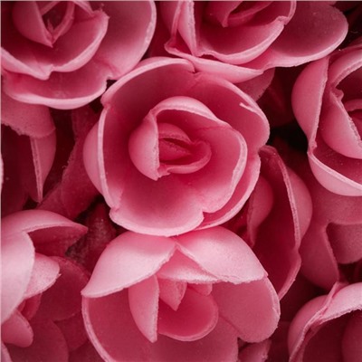 Вафельные розы большие, розовые, 56 шт.