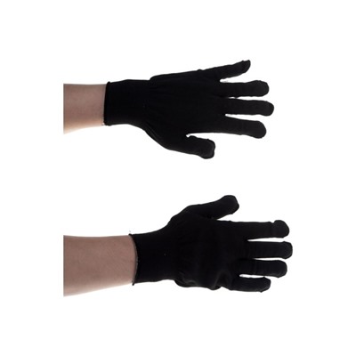 Перчатки нейлоновые, вязка класс 13, размер 10. чёрные