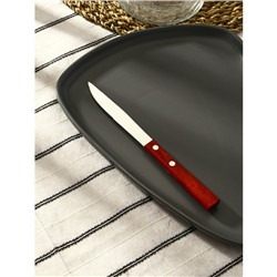 Нож столовый из нержавеющей стали «Эко-стейк», 20 см, деревянная ручка