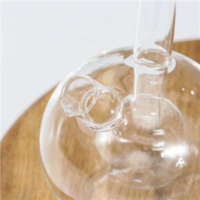 Бутыль стеклянная для соусов и масла 2 в 1 «Фьюжн. Пузырик», 400/100 мл, 2,5×11×18 см
