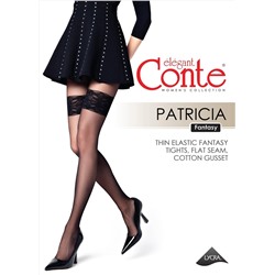 Фантазийные CONTE PATRICIA Колготки с имитацией ажурных чулок