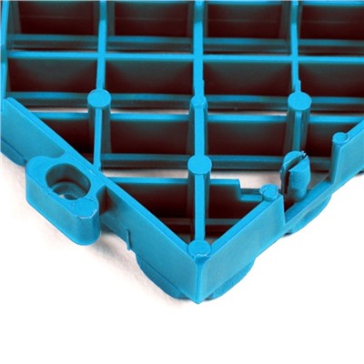Модульное покрытие, 40 × 40 × 1,8 см, пластик, голубая, набор 6 шт.