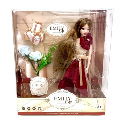 Кукла Emily Шарнир с Цветами QJ125C