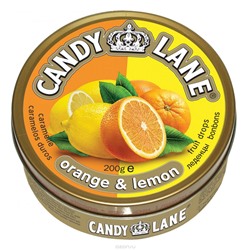 Фруктовые леденцы Апельсин и лимон Candy Lane 200гр