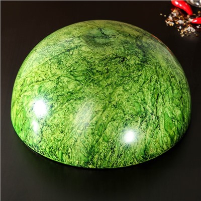Миска из нержавеющей стали «Малахит», d=27 см, цвет зелёный
