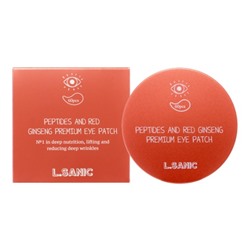 L.SANIC Peptides Аnd Red Ginseng Premium Eye Patch Гидрогелевые патчи для области вокруг глаз с пептидами и экстрактом красного женьшен