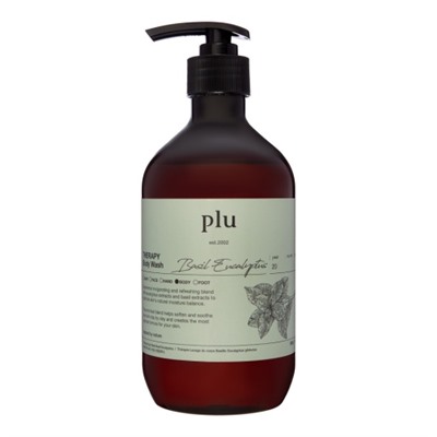 PLU Therapy Body Wash Basil Eucalyptus Гель для душа с базиликом и эвкалиптом 500г