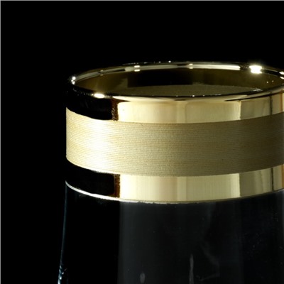 Набор бокалов для шампанского «Ампир», 200 мл, 6 шт, цвет золотой