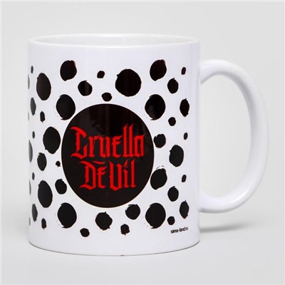 Кружка сублимация Cruella Devil, Villians, 350 мл