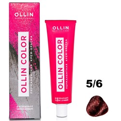 Перманентная крем-краска для волос  COLOR 5/6 Ollin 100 мл