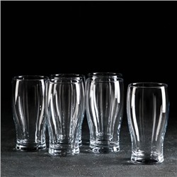 Набор бокалов стеклянных для пива Belek, 380 мл, 6,9×13,8 см, 6 шт