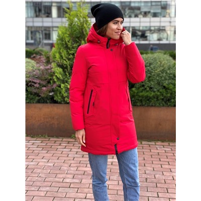 Женская зимняя куртка 062-1 красная