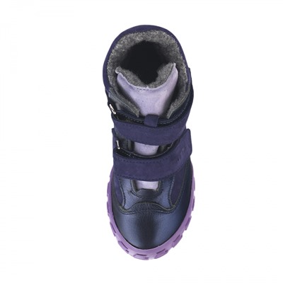 3541-БП-05 (синий/фиолетовый/сирень) Ботинки ТОТТА для девочки, нат. кожа, байка, размеры 31-33