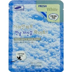 Корея 3W CLINIC Fresh White Mask Sheet Тканевая маска для лица с ниацинамидом, 23мл