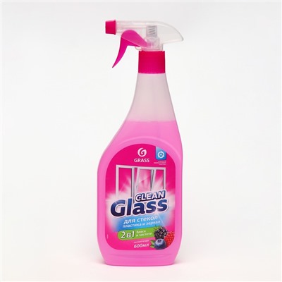 Средство для мытья стёкол и зеркал Clean Glass "Лесные ягоды", 600 мл