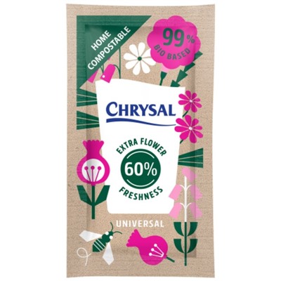 Универсальная подкормка для срезанных цветов Chrysal, бумажный, 5 г, набор  50 шт