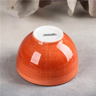 Сахарница керамическая «Сапфир», 260 мл, цвет оранжевый