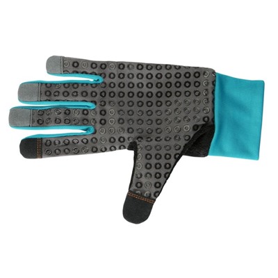 Перчатки текстильные, без покрытия, с точками, размер 9, серые