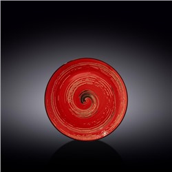 Тарелка круглая Wilmax Spiral, d=18 см, цвет красный