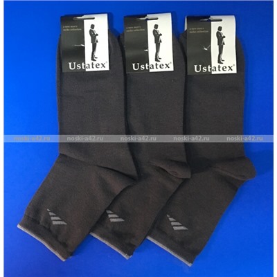 ЮстаТекс носки мужские укороченные спортивные 1с20 с лайкрой темно-серые