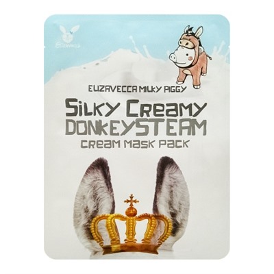 Тканевая маска для лица Elizavecca Milky Piggy Silky Creamy Donkey Steam Cream Mask Pack