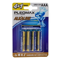 [28965] Элементы питания Samsung Pleomax LR03 BL-4+1 (50/500)