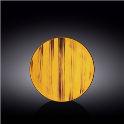 Тарелка круглая Wilmax Scratch, d=20.5 см, цвет жёлтый