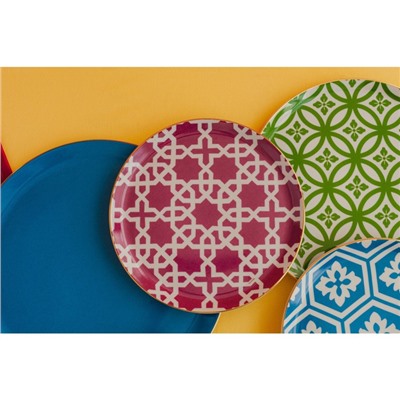 Тарелка обеденная Morocco, d=24 см, цвет фуксия