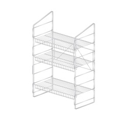 Стеллаж для рассады 33 × 62 × 93 см, белый