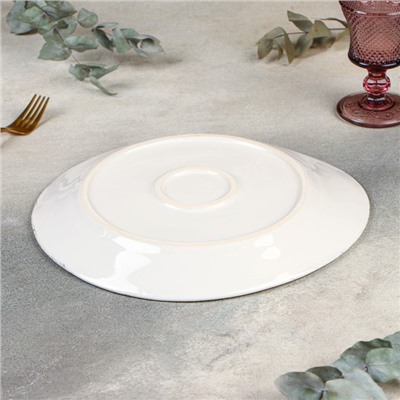 Тарелка Bolla bianca, 30×28 см, h=3 см, фарфор