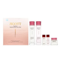 JIGOTT ESSENCE MOISTURE SKIN CARE 3SET Набор: Увлажняющий тонер для лица, Увлажняющая и успокаивающая эмульсия-крем, Увлажняющий лосьон для лица  150м