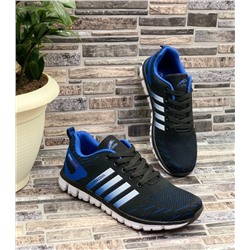 Мужские кроссовки 9121-3 черно-синие
