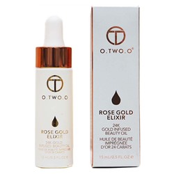 Масло для лица O.TWO.O Rose Gold Elixir 24k Gold Infused Beauty Oil 15 ml