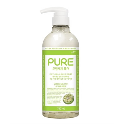 PURE MOJITO DISH DETERGENT Средство для мытья посуды с ароматом лайма и мяты 750мл