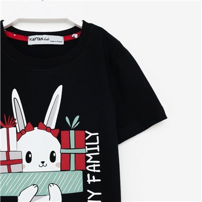 Пижама для девочки новогодняя KAFTAN "Bunny Family"