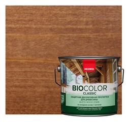 Защитный декоративный состав для древесины NEOMID BioColor Classic тик матовый 2,7л