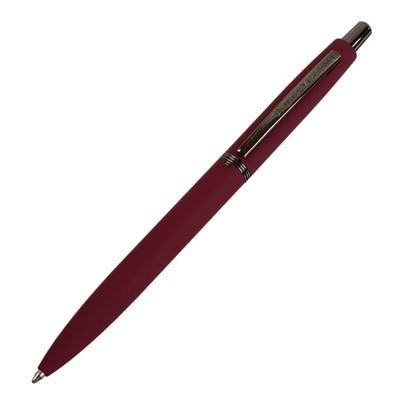 Ручка шариковая автоматическая San Remo 1.0 мм, металлический бордовый корпус, синий стержень, в тубусе