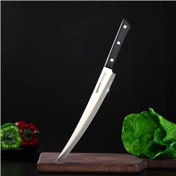 Нож кухонный Samura HARAKIRI, слайсер, лезвие 23 см, чёрная рукоять